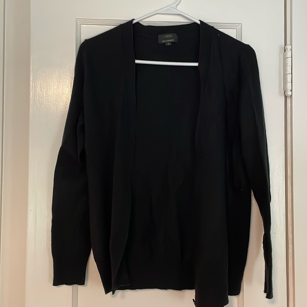 J.Crew wool with cashmere v neck cardigan xs